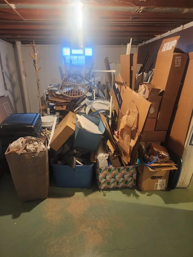 Roll-off dumpster container at job site for Construction Dumpster Rental in Locust Grove